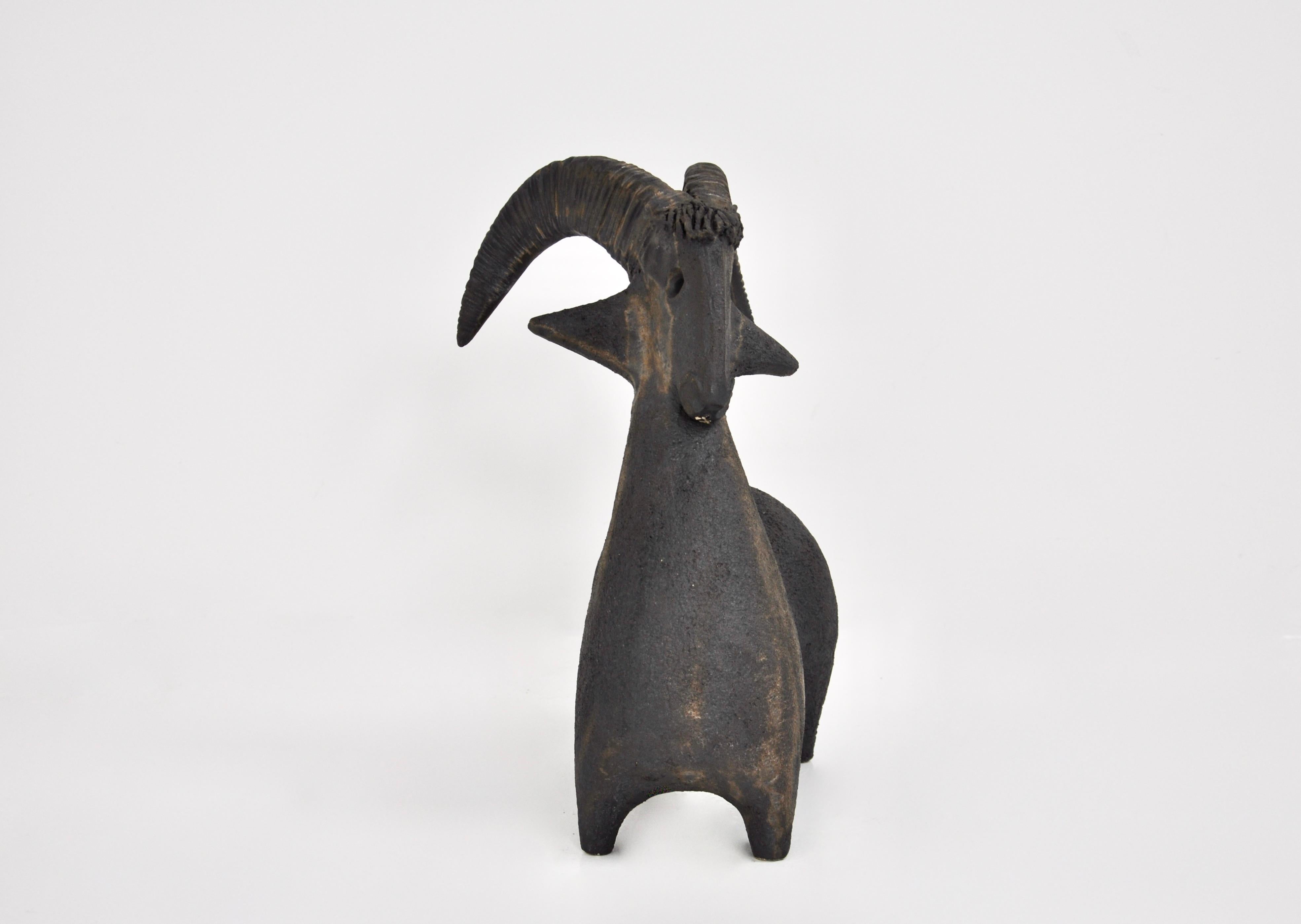 French Goat Ceramic by Dominique Pouchain For Sale