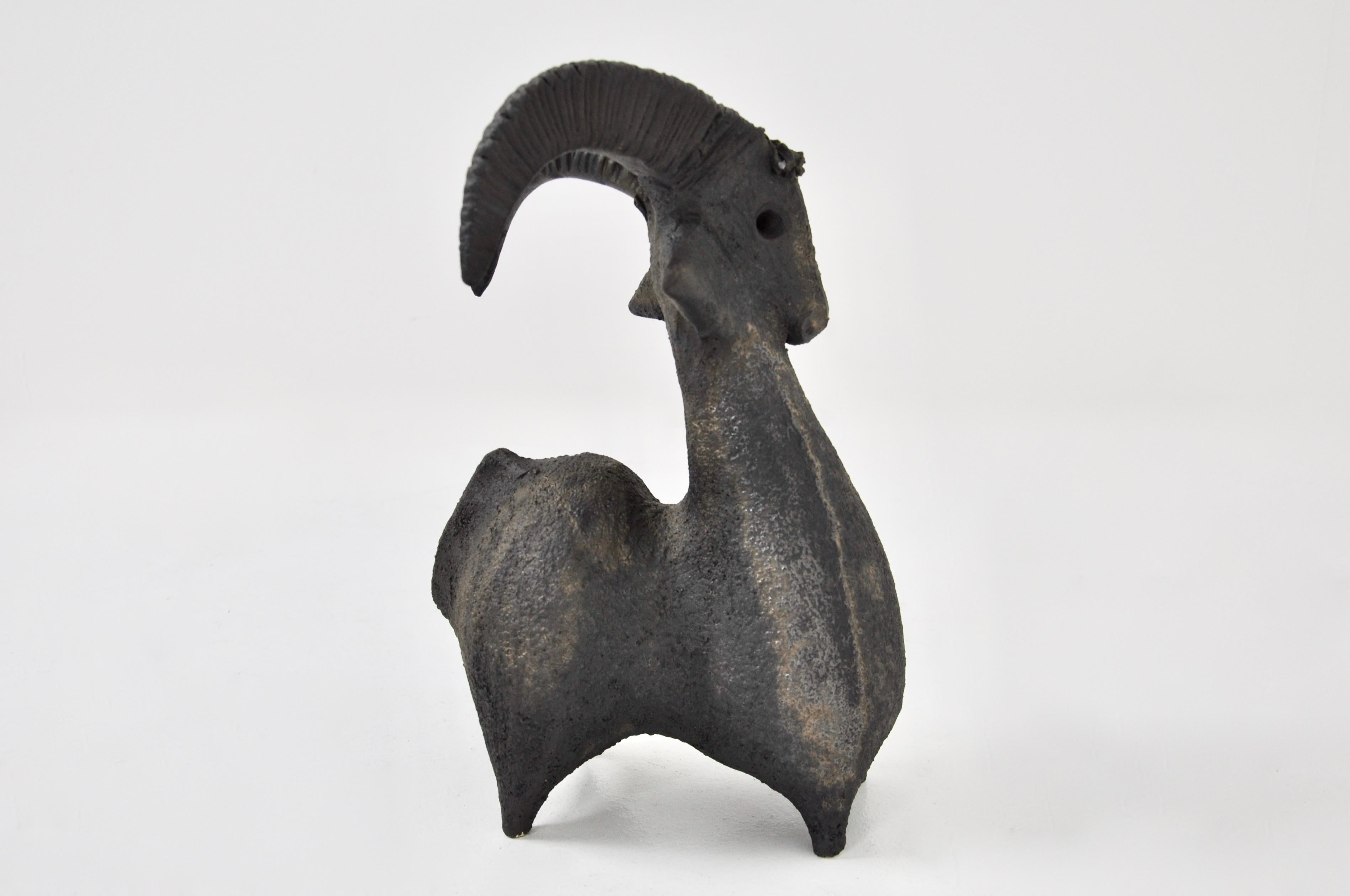 French Goat Ceramic by Dominique Pouchain For Sale