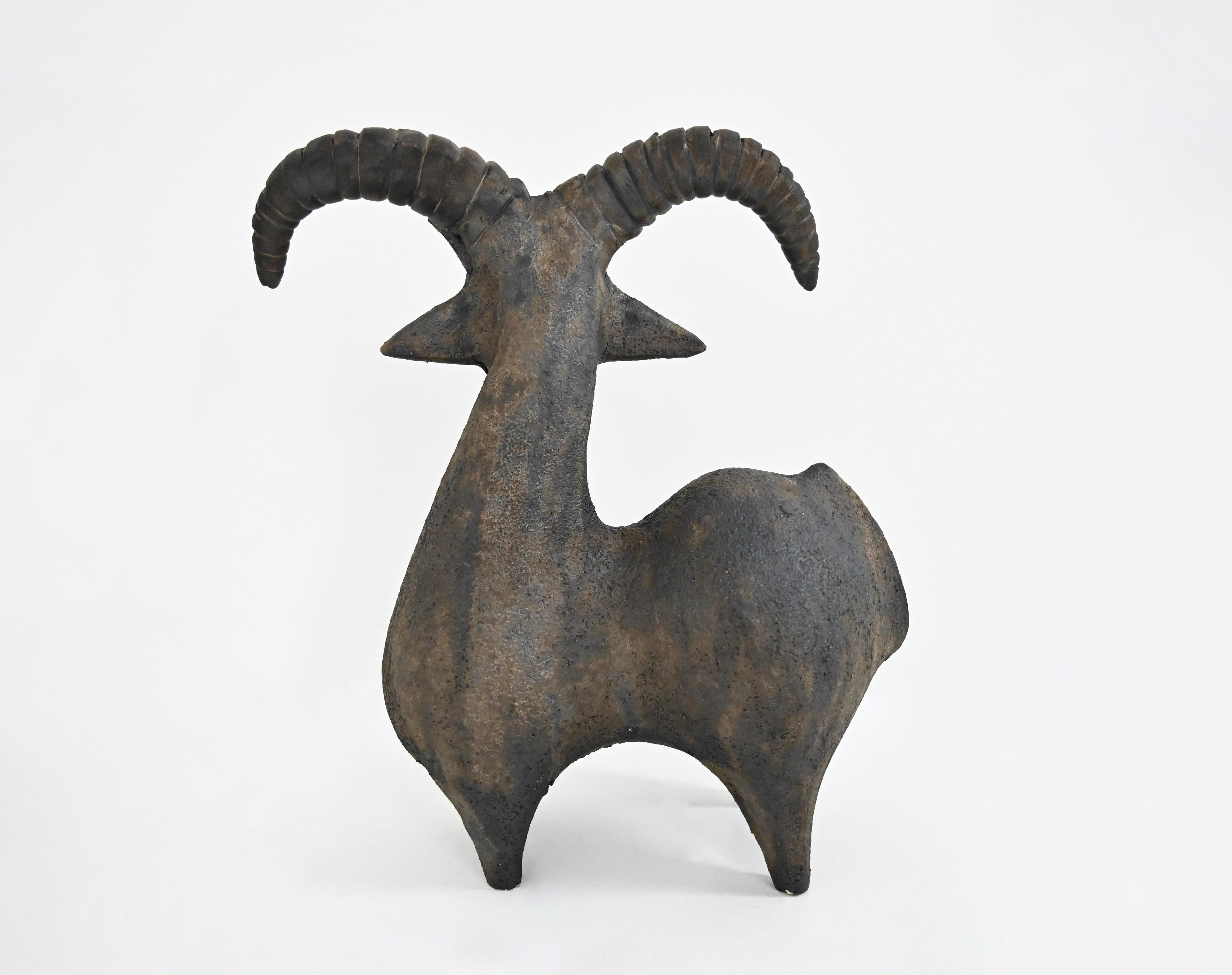 Capra in ceramica di Dominique Pouchain In condizioni buone in vendita a bruxelles, BE