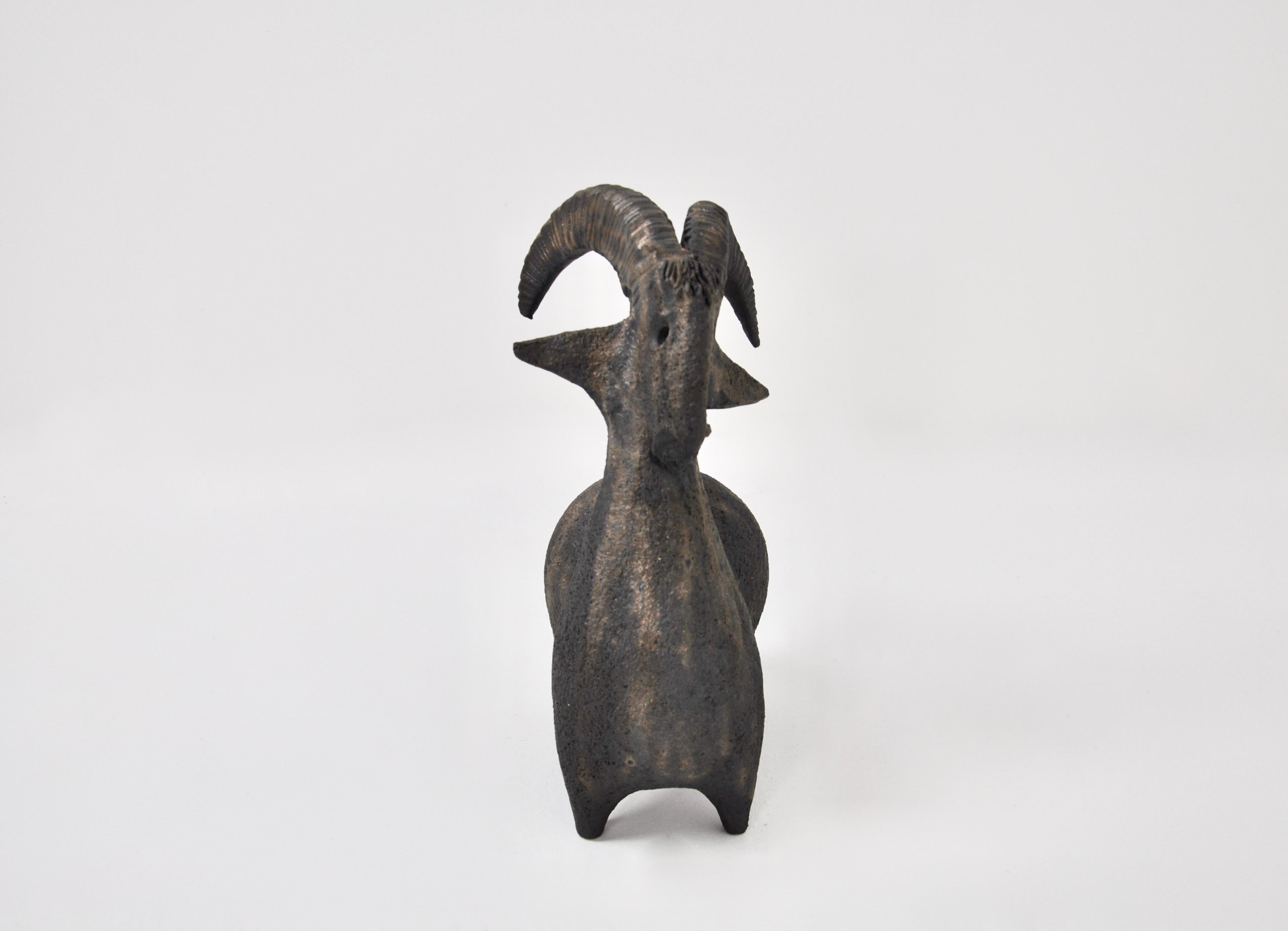 Fine XX secolo Goat Ceramic by Dominique Pouchain in vendita