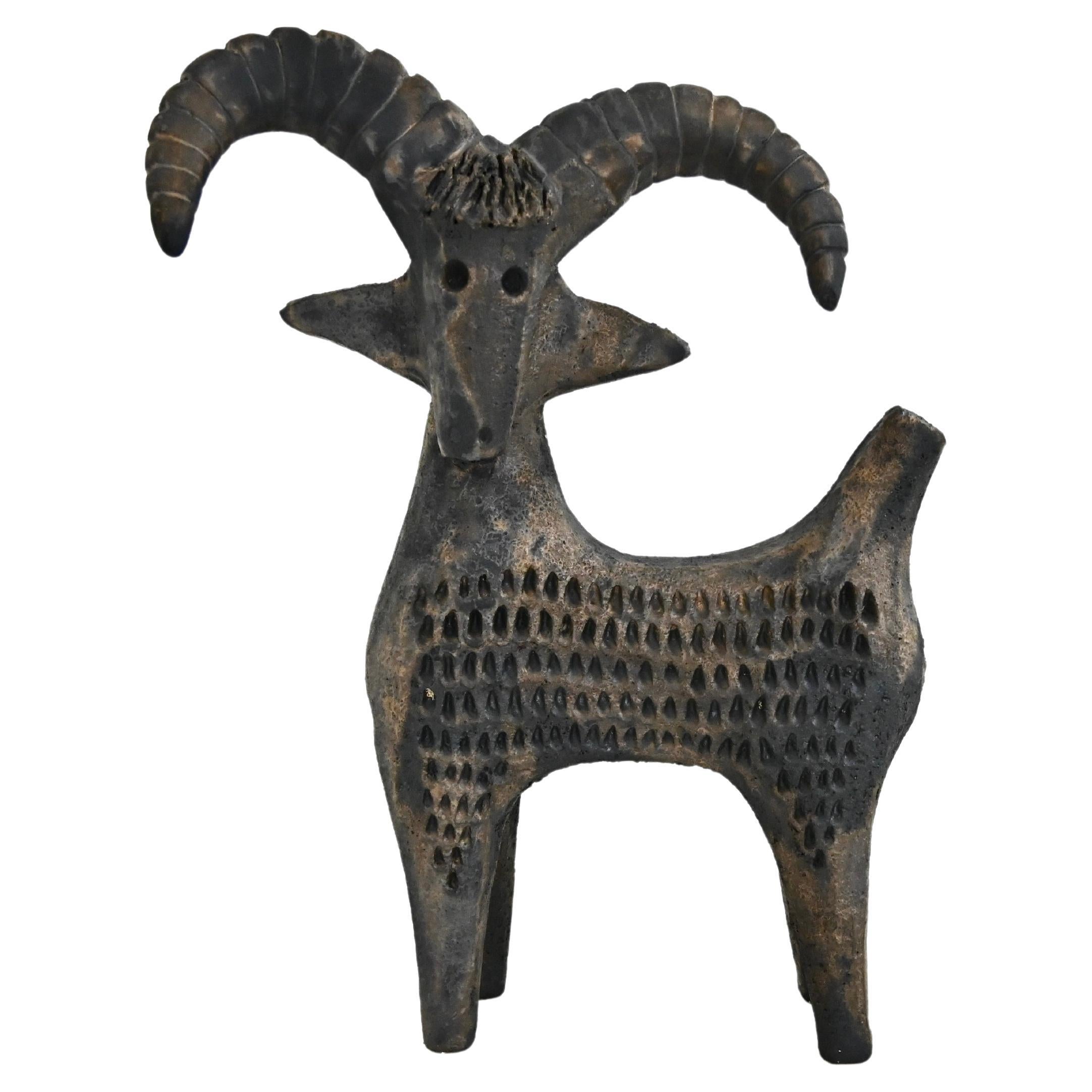Capra in ceramica di Dominique Pouchain in vendita