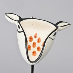 Goat Decorative Tray by Roger Capron, France, circa 1955
