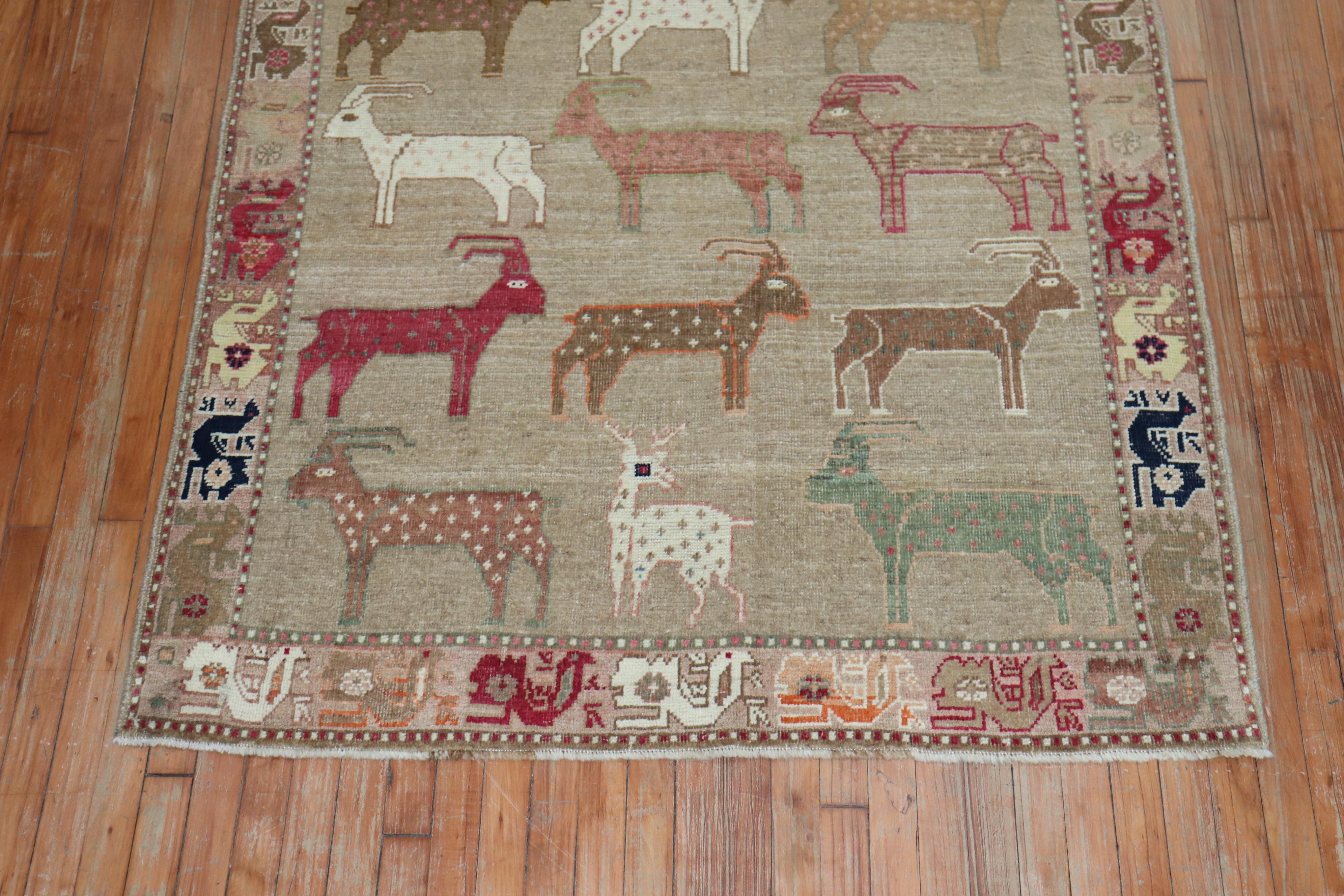 gabbeh rugs with animals