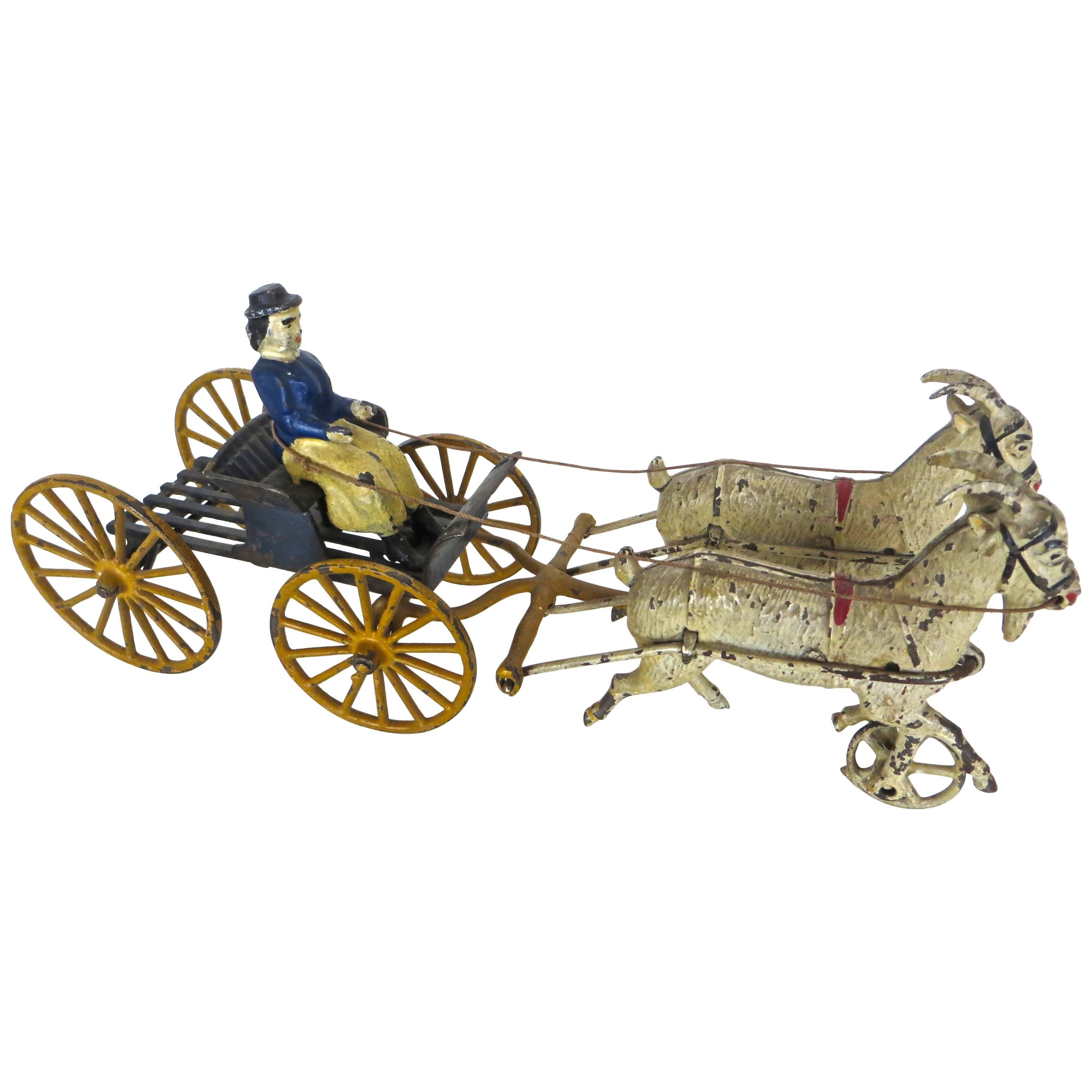 Goat Drawn Lady Driver American Toy by Harris Toy Company, circa 1903