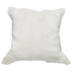 Goat Hair Pillow Cushion, Natural White Customized