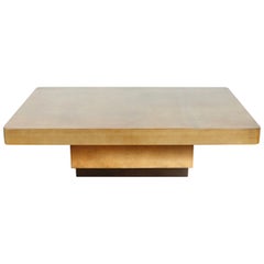 Goat Skin Coffee Table Attributed to Karl Springer
