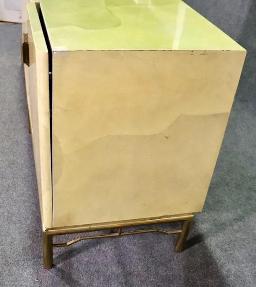 Goat Skin Lacquered Credenza For Sale 1
