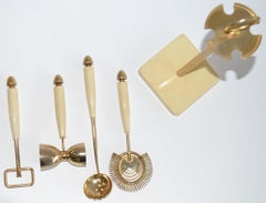 Ziegenhaut Bar Tools von Carole Stupell Signiert Mitte des Jahrhunderts