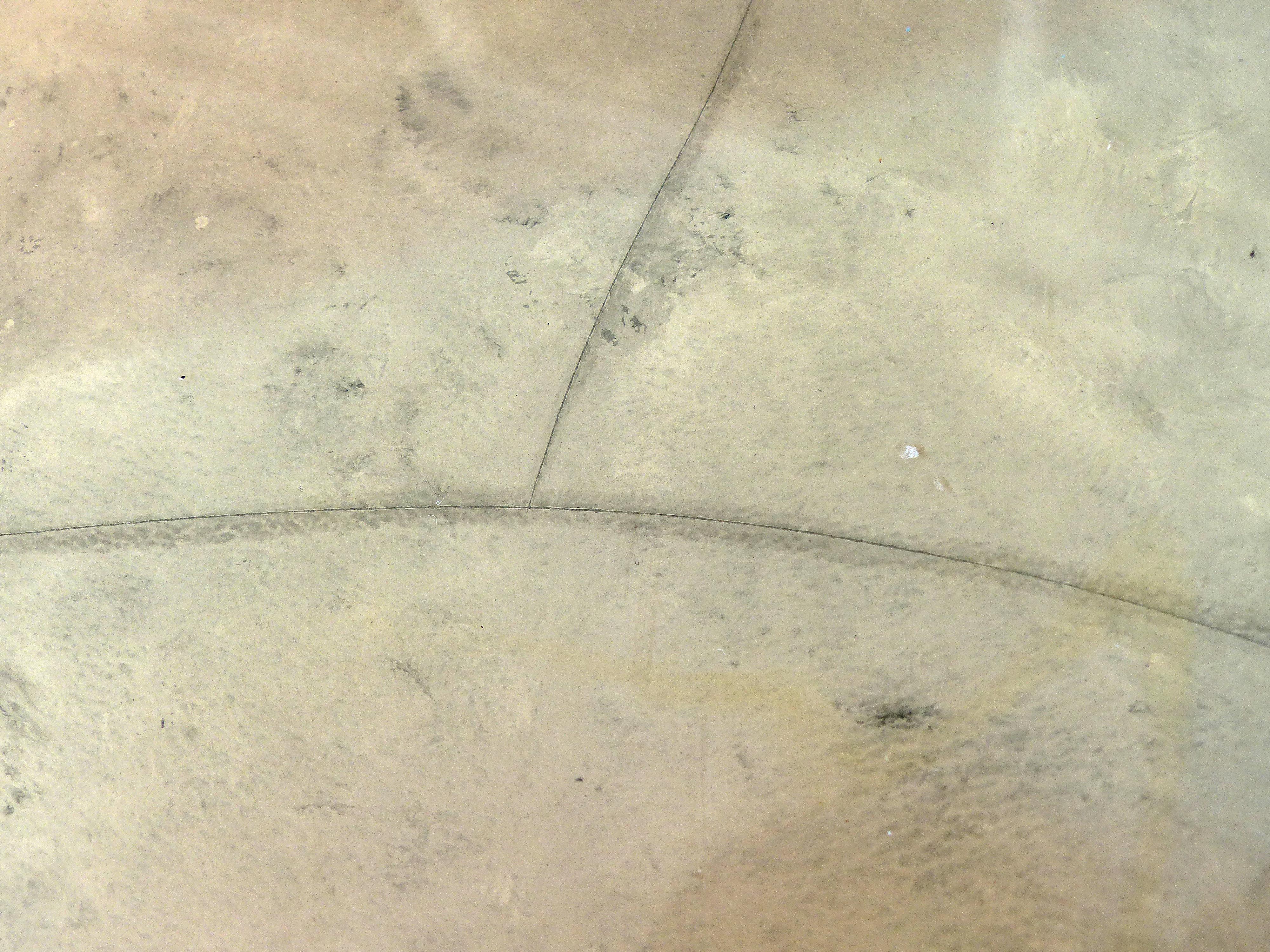 Goatskin & Brass Asymmetrical Side Table In Good Condition In Miami, FL