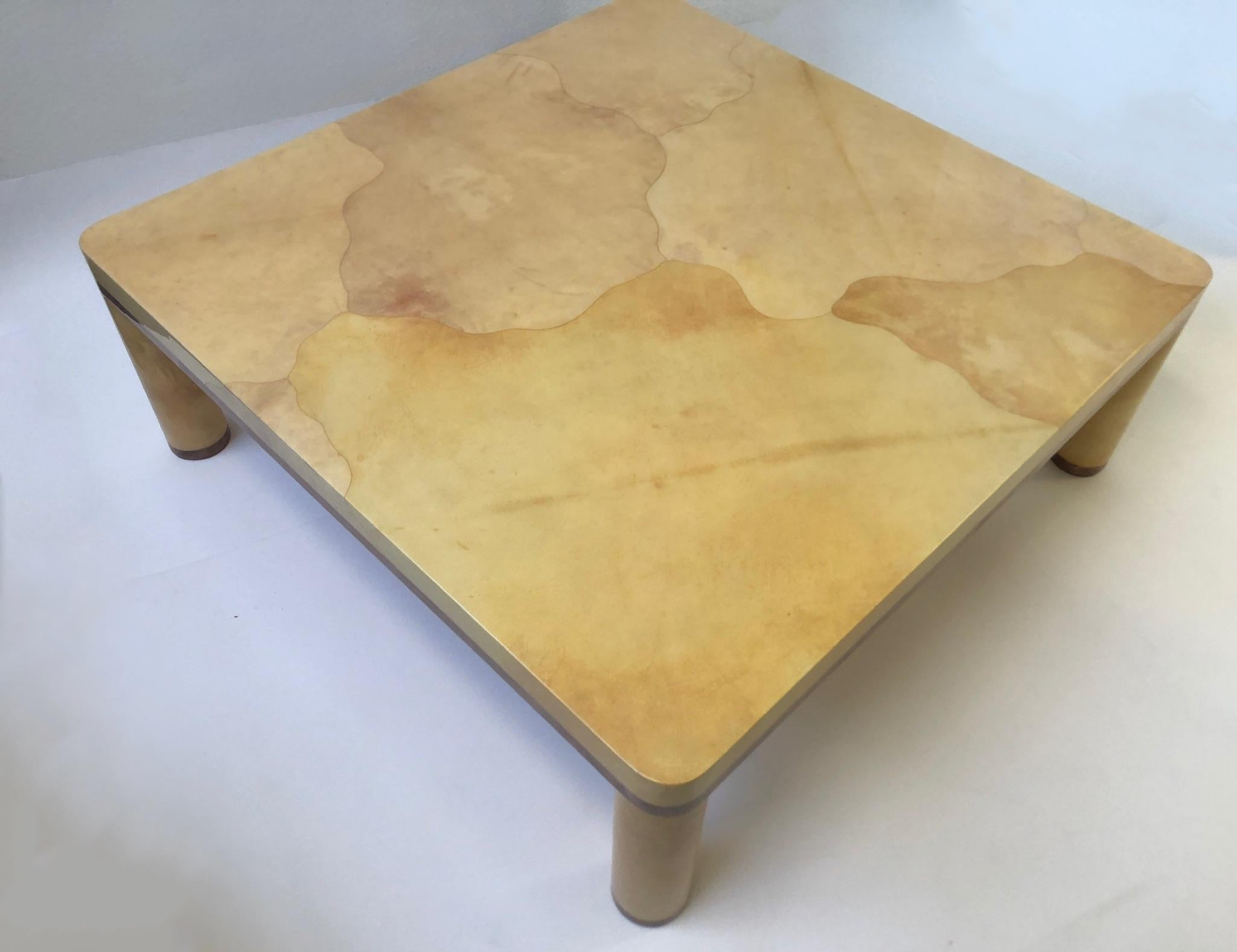 Goatskin Cocktail Table in the style of Karl Springer 1
