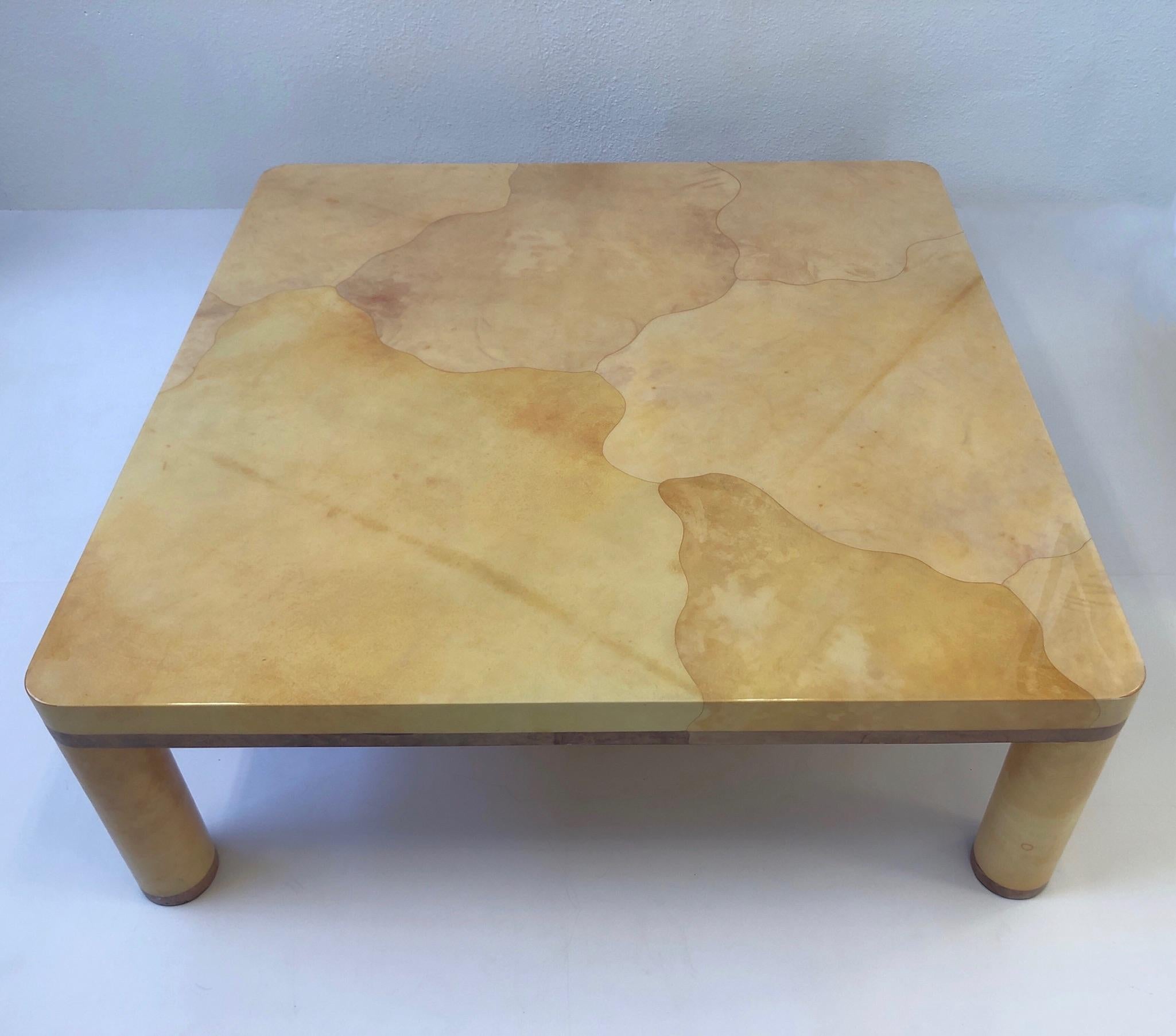 goatskin coffee table