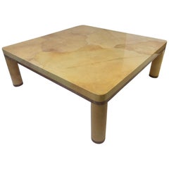 Goatskin Cocktail Table in the style of Karl Springer