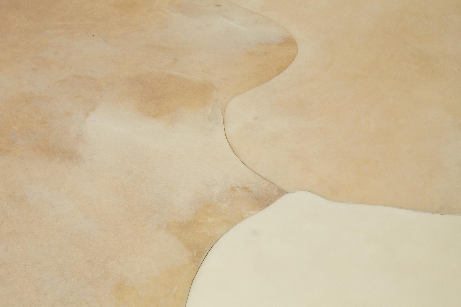 Goatskin Covered Square Dining Table by Karl Springer 8