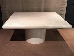 Goatskin Dining Table Attributed to Karl Springer