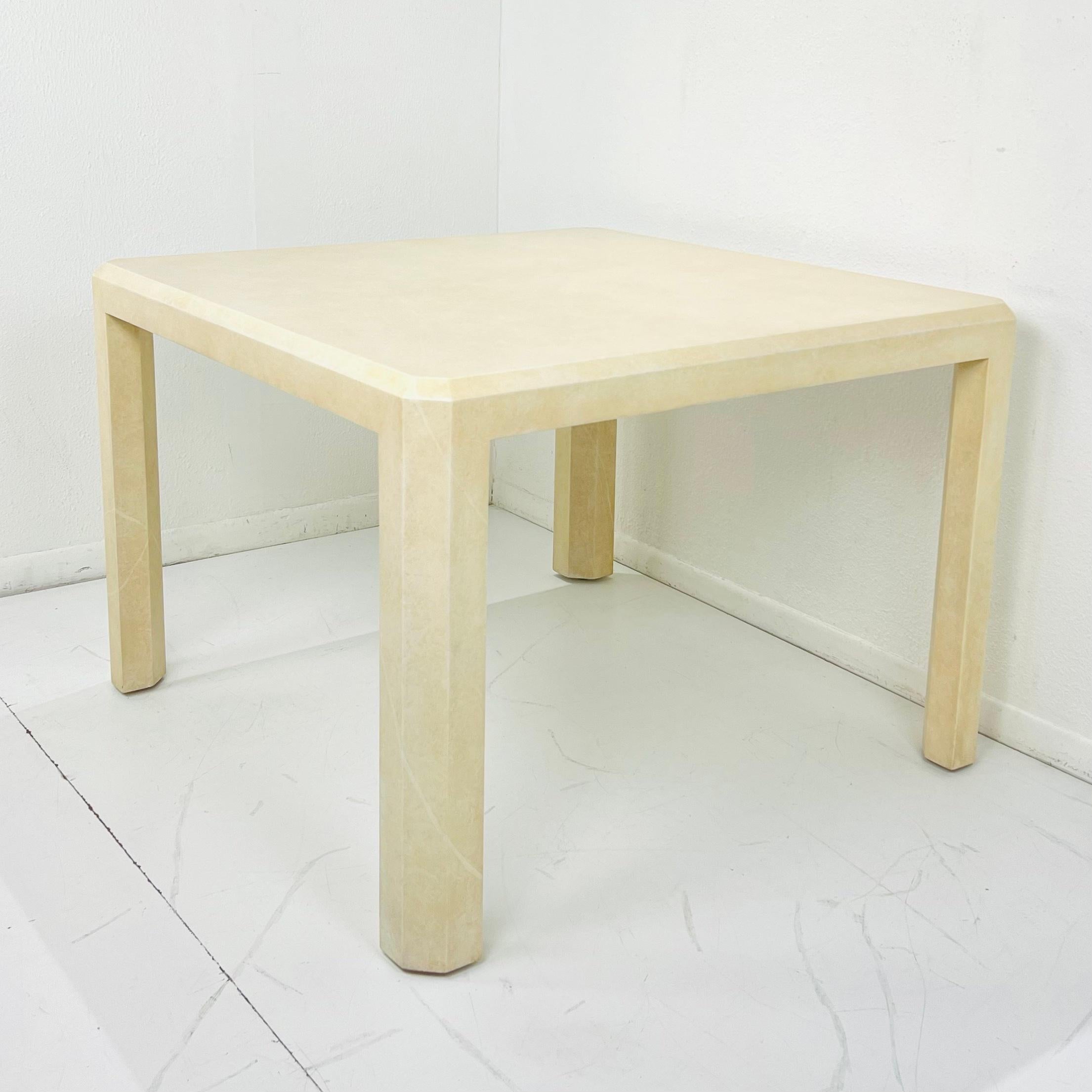 Goatskin Game Table in the Style of Karl Springer For Sale 10
