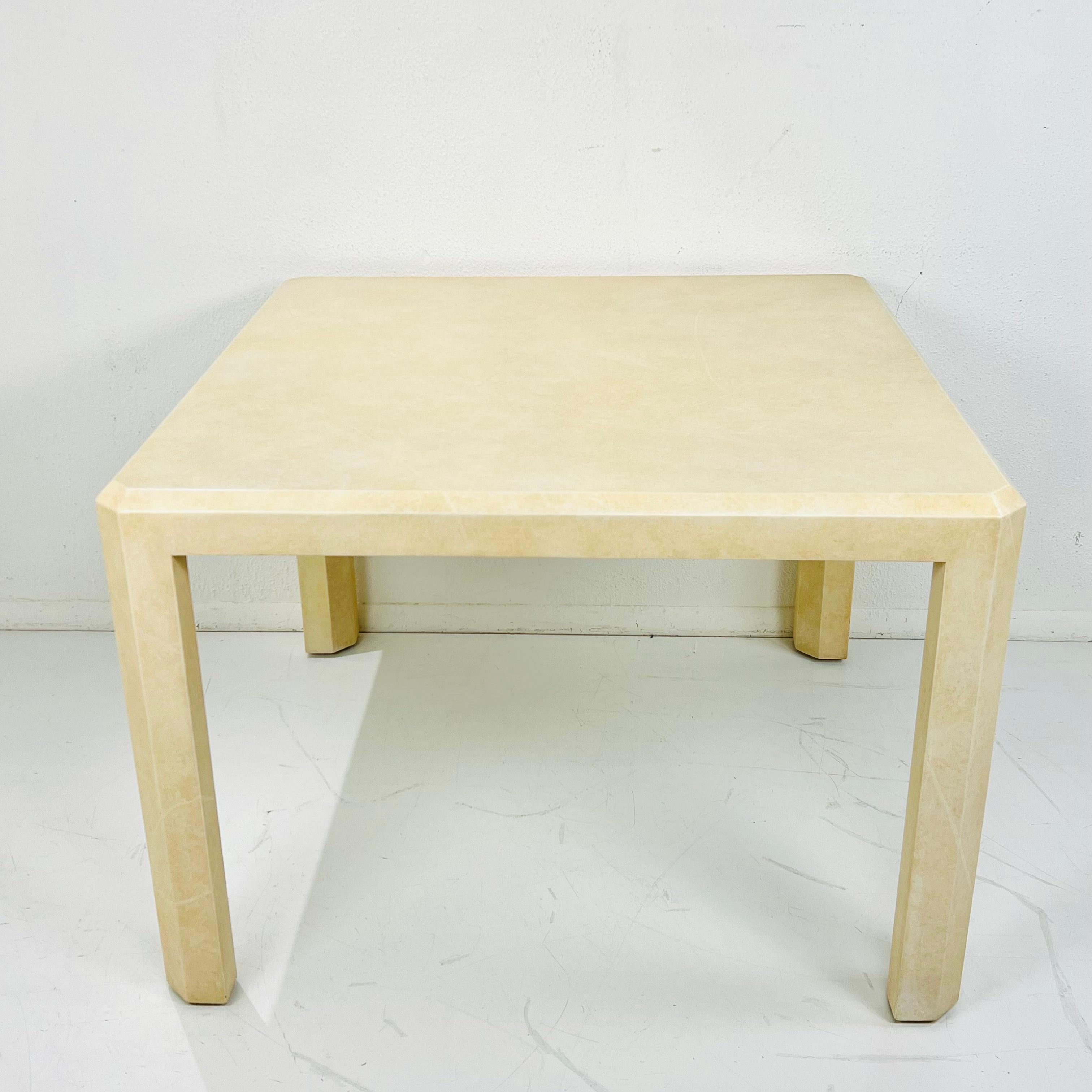 Goatskin Game Table in the Style of Karl Springer For Sale 2
