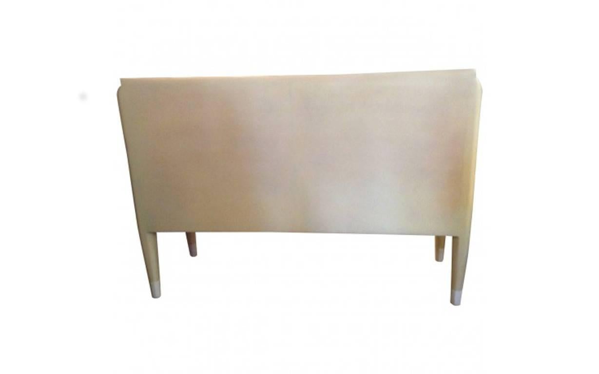 Modern Goatskin Italian Two-Door Sideboard