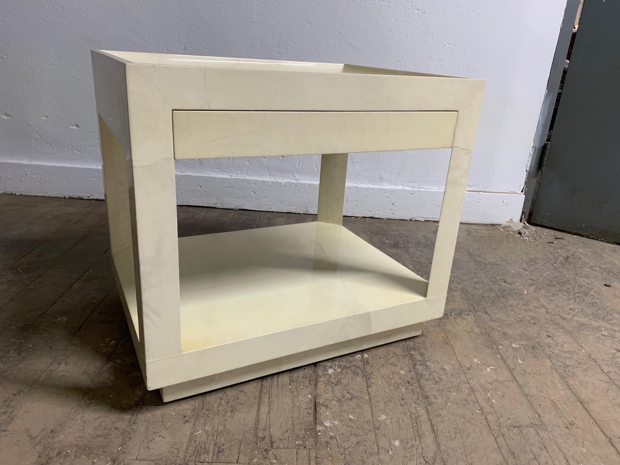 karl springer side table