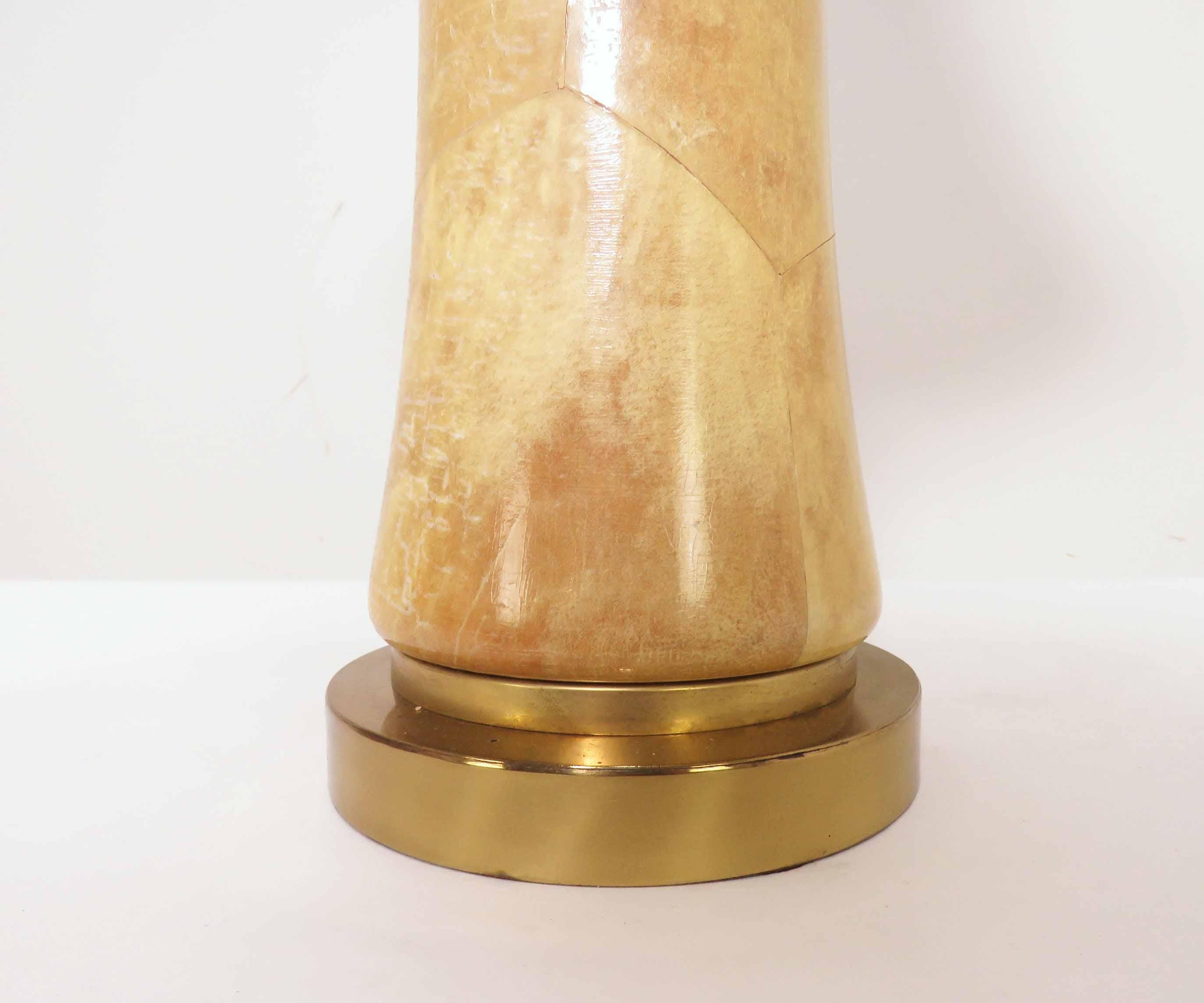 Unknown Goatskin Parchment Table Lamp Attributed to Aldo Tura