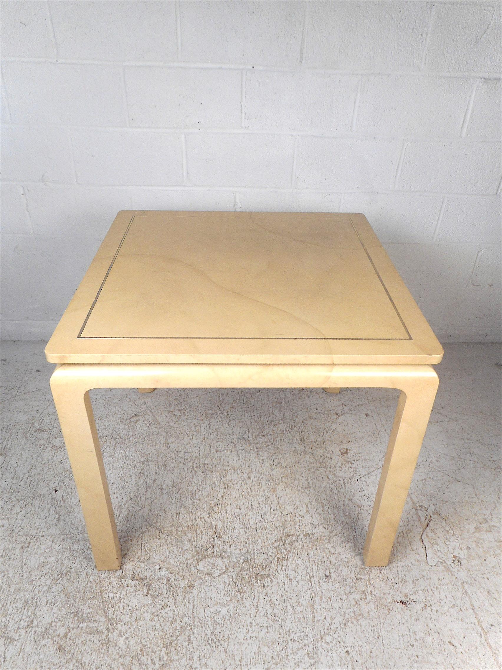 Mid-Century Modern Goatskin Table by John Stuart