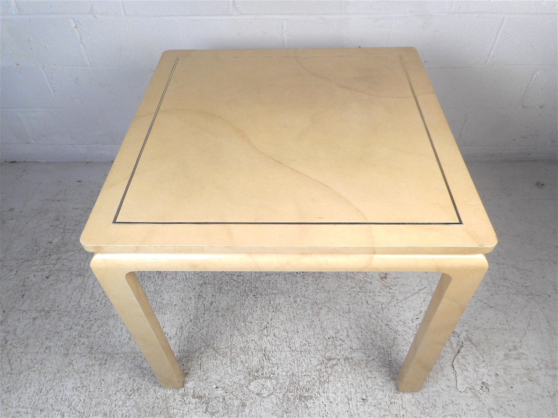 American Goatskin Table by John Stuart