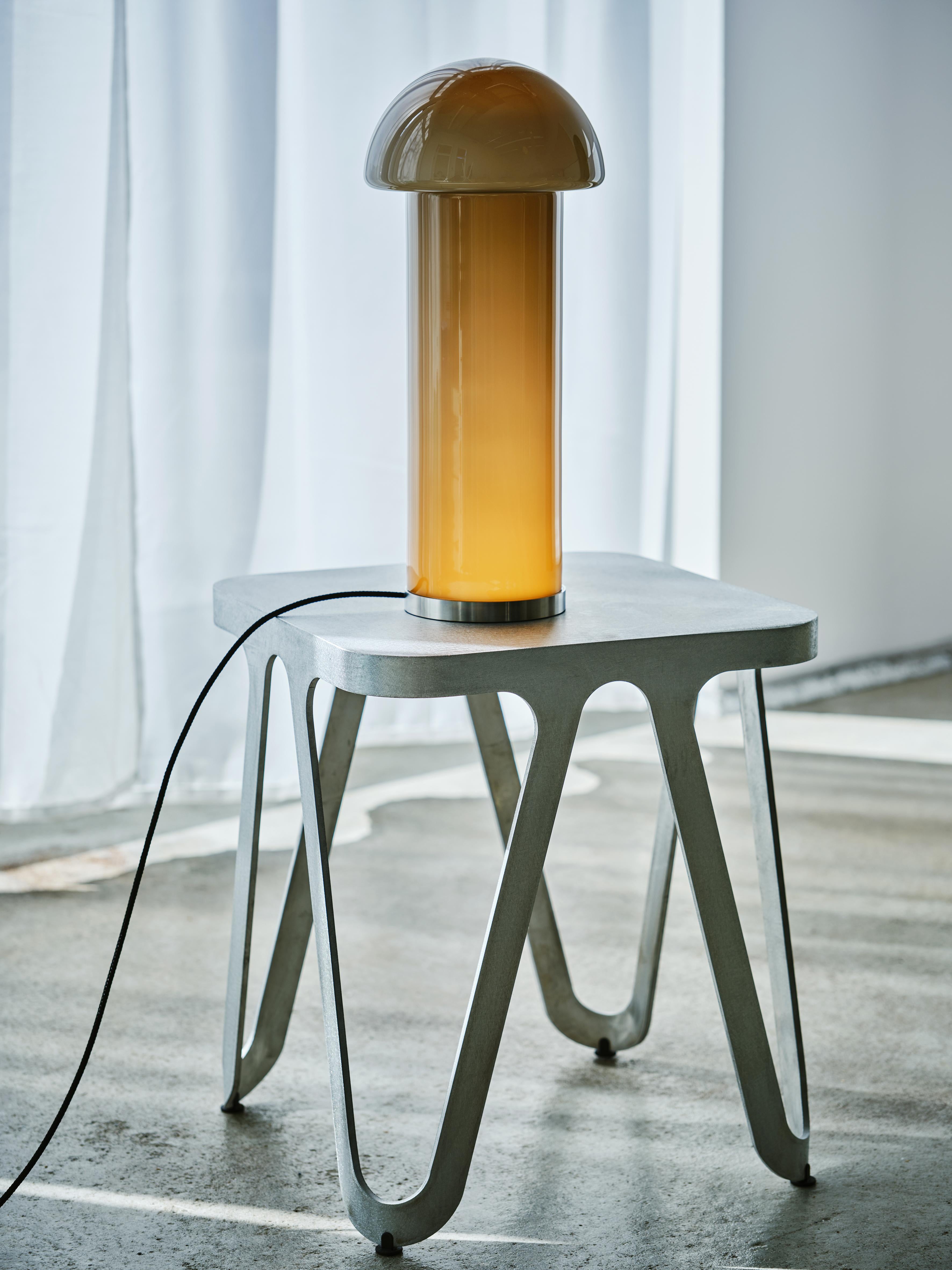 Goba Table Lamp 20 cm Clear Glass Bronze Brass, Sebastian Scherer NEO/CRAFT For Sale 4