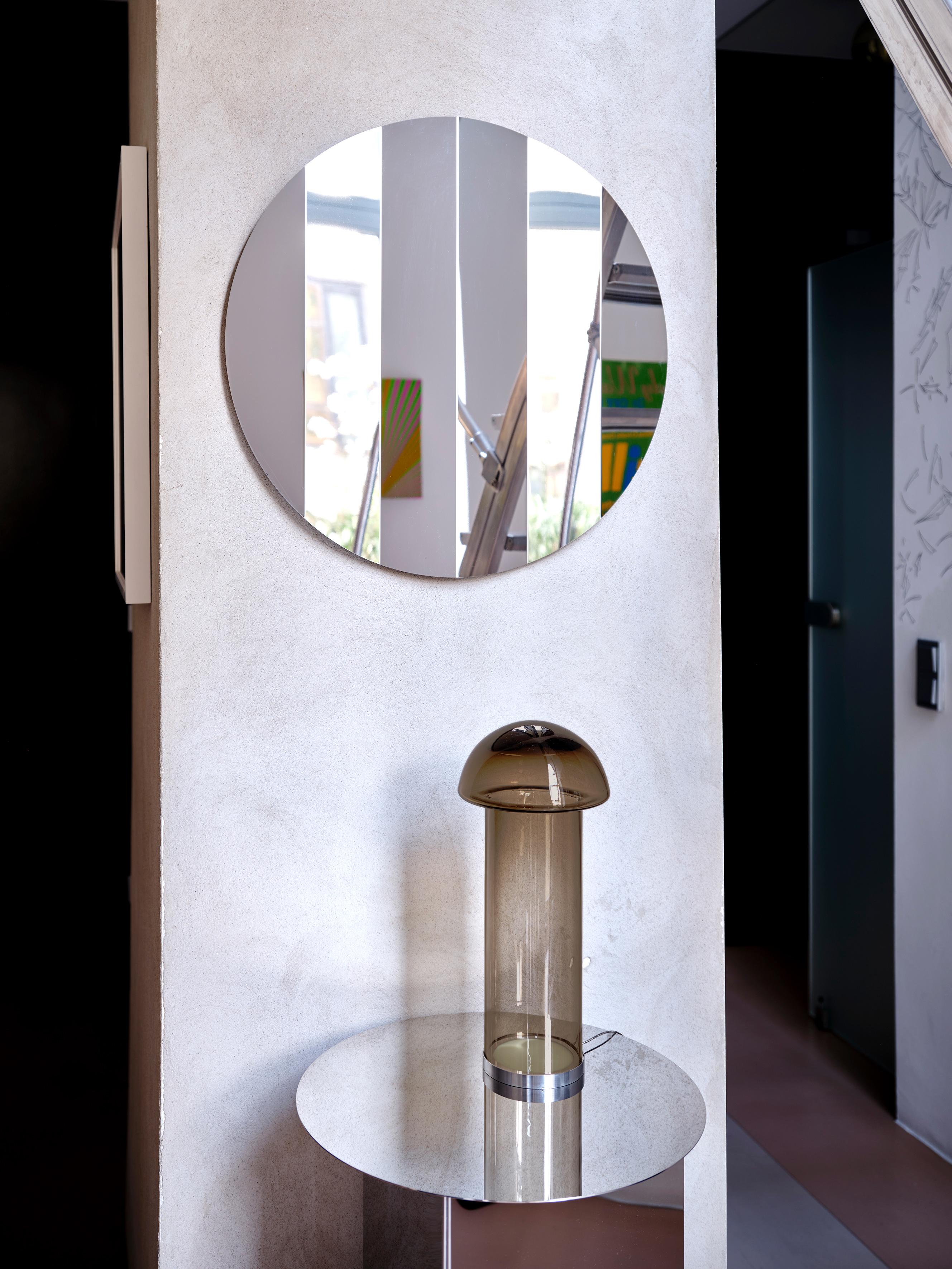 Goba Table Lamp 20 cm Clear Glass Bronze Brass, Sebastian Scherer NEO/CRAFT For Sale 5