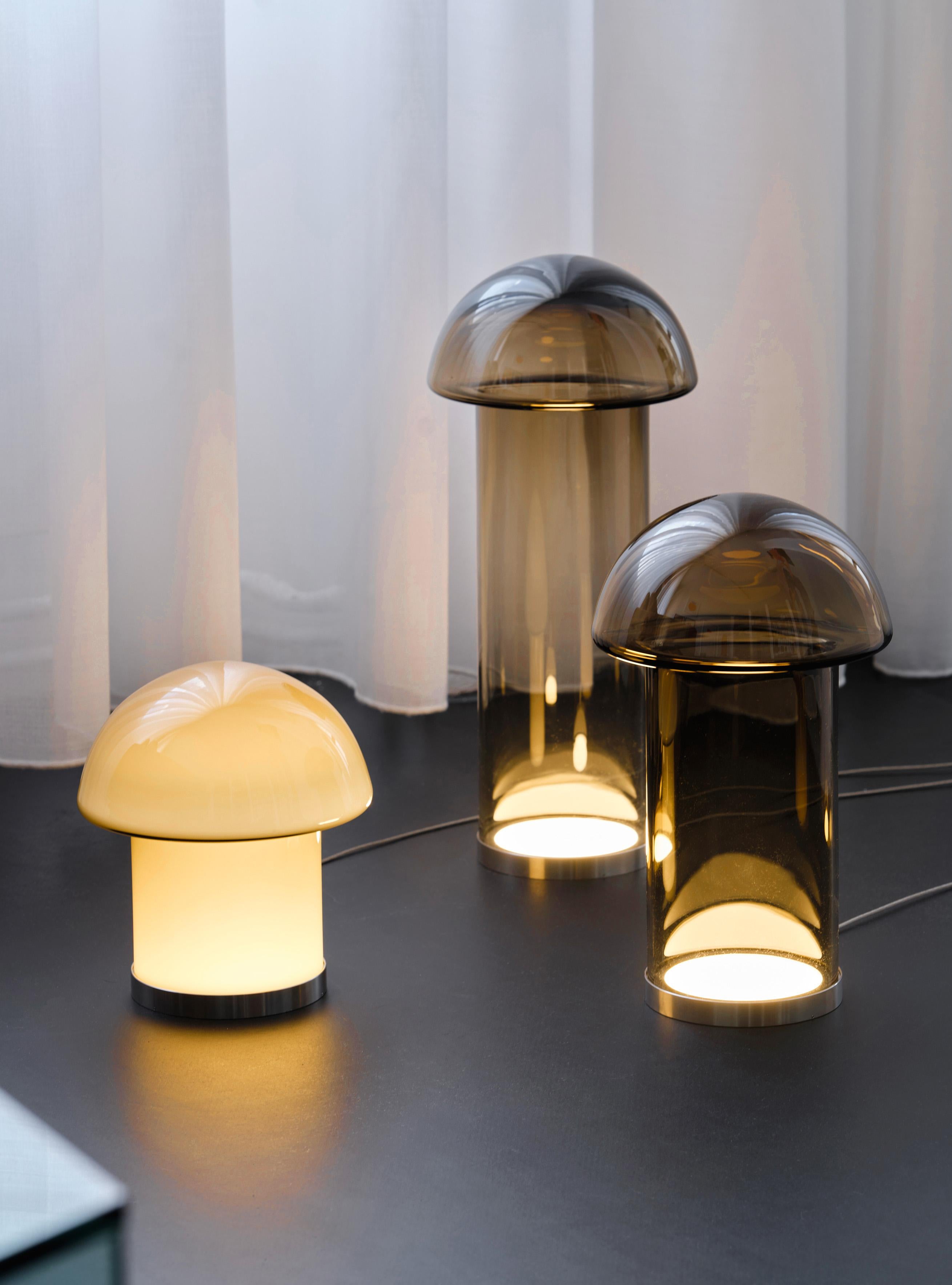 Goba Table Lamp 20 cm Clear Glass Bronze Brass, Sebastian Scherer NEO/CRAFT For Sale 8
