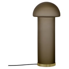 Lampe de bureau Goba 40 cm verre satiné bronze laiton Sebastian Scherer NEO/CRAFT