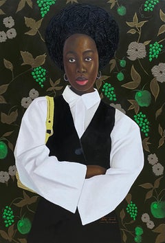 Actitud - Siglo XXI, Contemporáneo, Retrato Figurativo, África Mujeres Moda