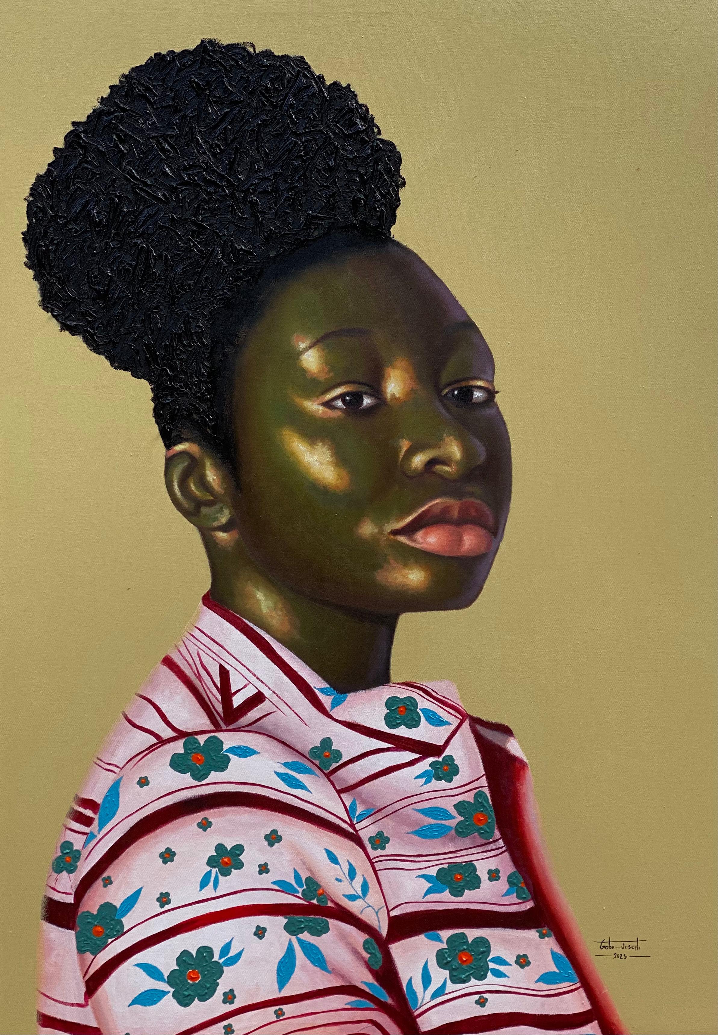 Belle dans ma peau - 21e siècle contemporain, portrait figuratif, mode