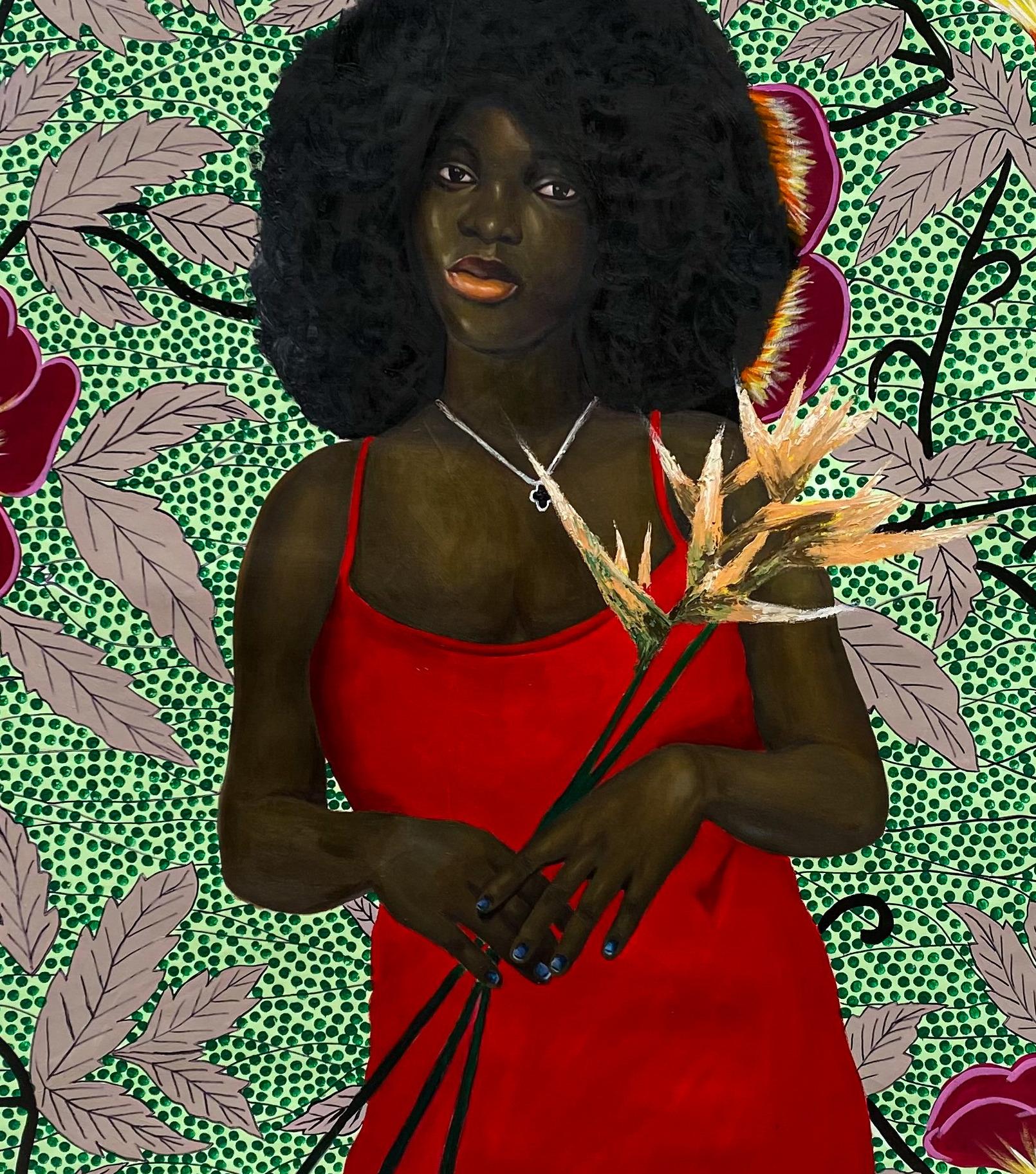 Blossoms of Strength 2 -21st Century, Contemporary, Figurative Painting, Women For Sale 2