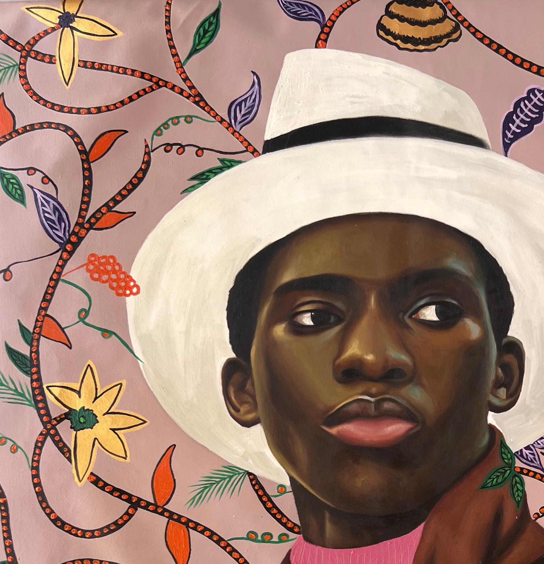 Golden Boy 3 - Painting di Gobe Joseph