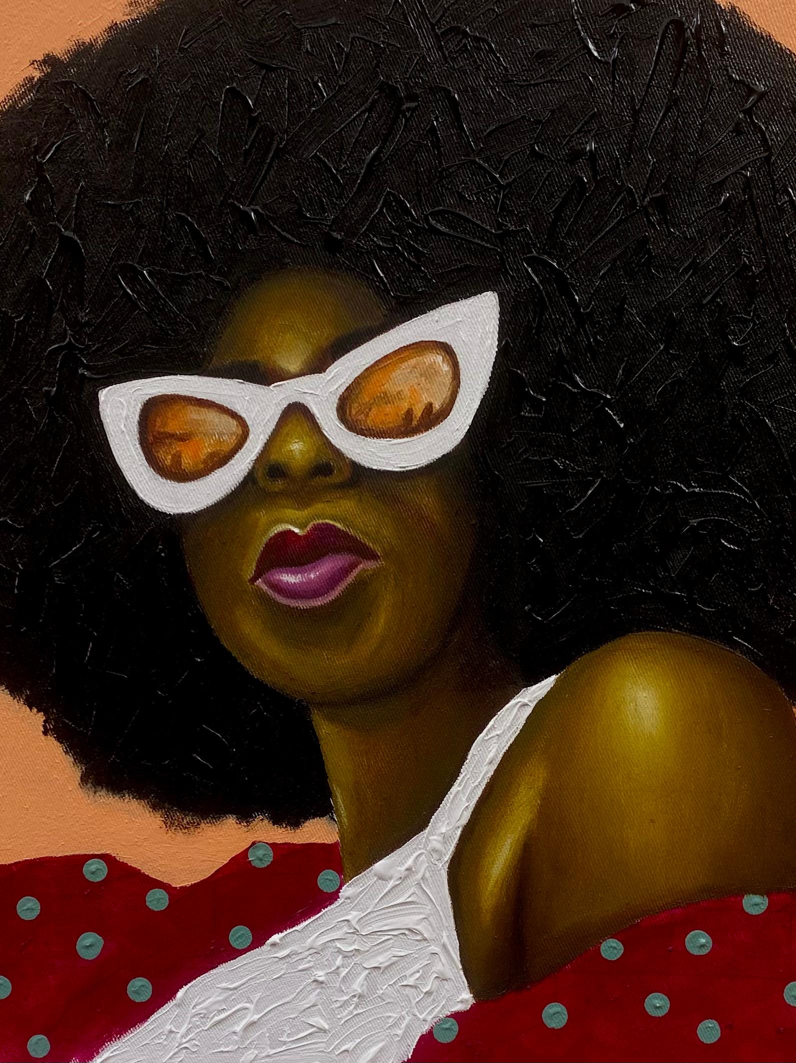 Reflection- 21st Century Contemporary, Figurative Portrait, Fashion