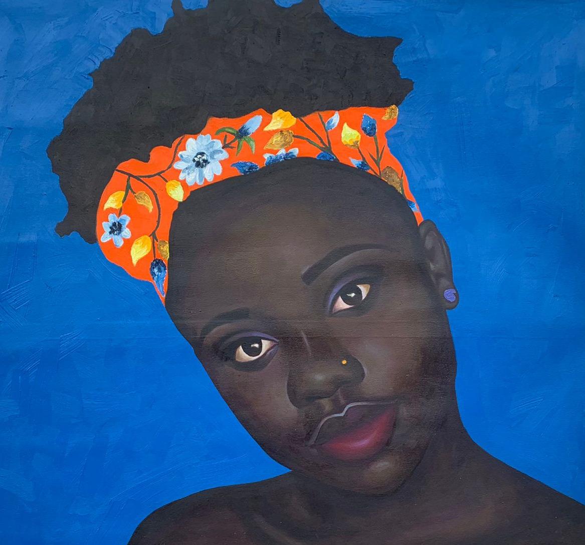 Lo sguardo - Painting di Gobe Joseph