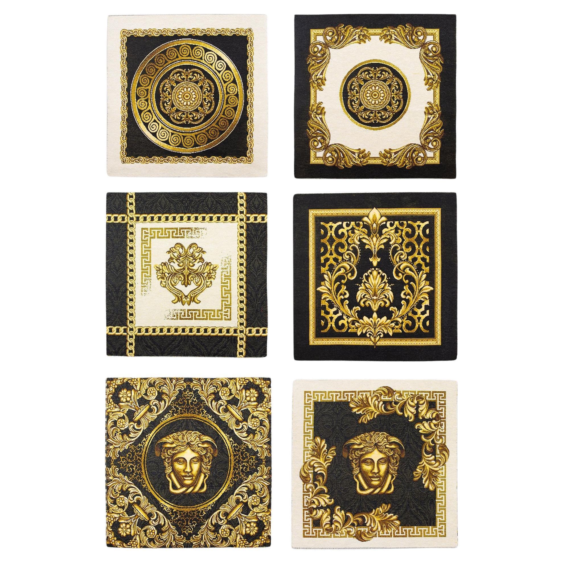 Gobelin Fabric Tapestries. According To Versace “medusa” For Sale