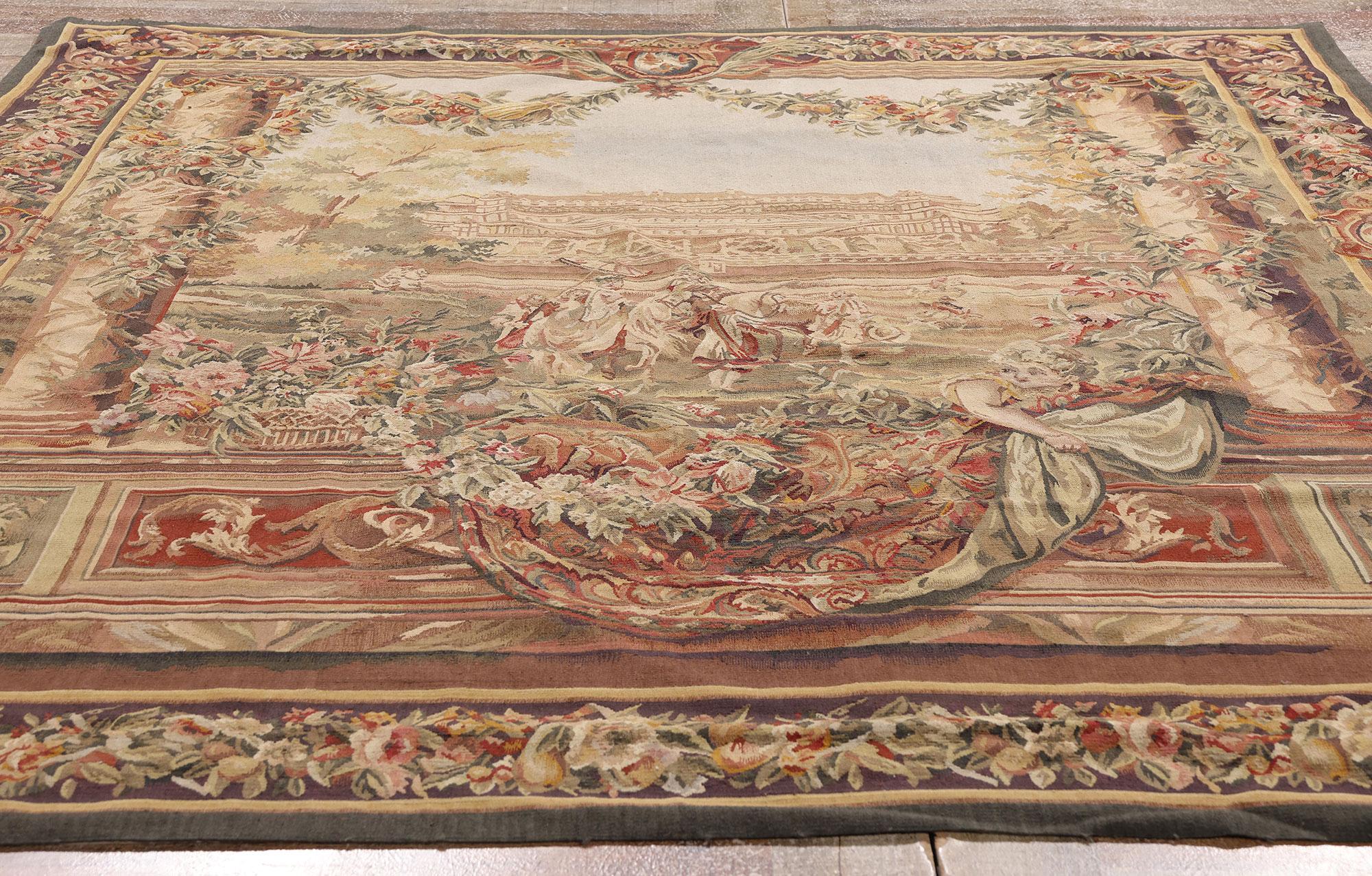 Arazzo Chateau Neuf Saint-Germain ispirato ai Gobelins con stile Saint Louis XIV in vendita 1