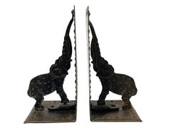 Sujetalibros de hierro forjado Goberg , Hugo Berger, Alemania, hacia 1910