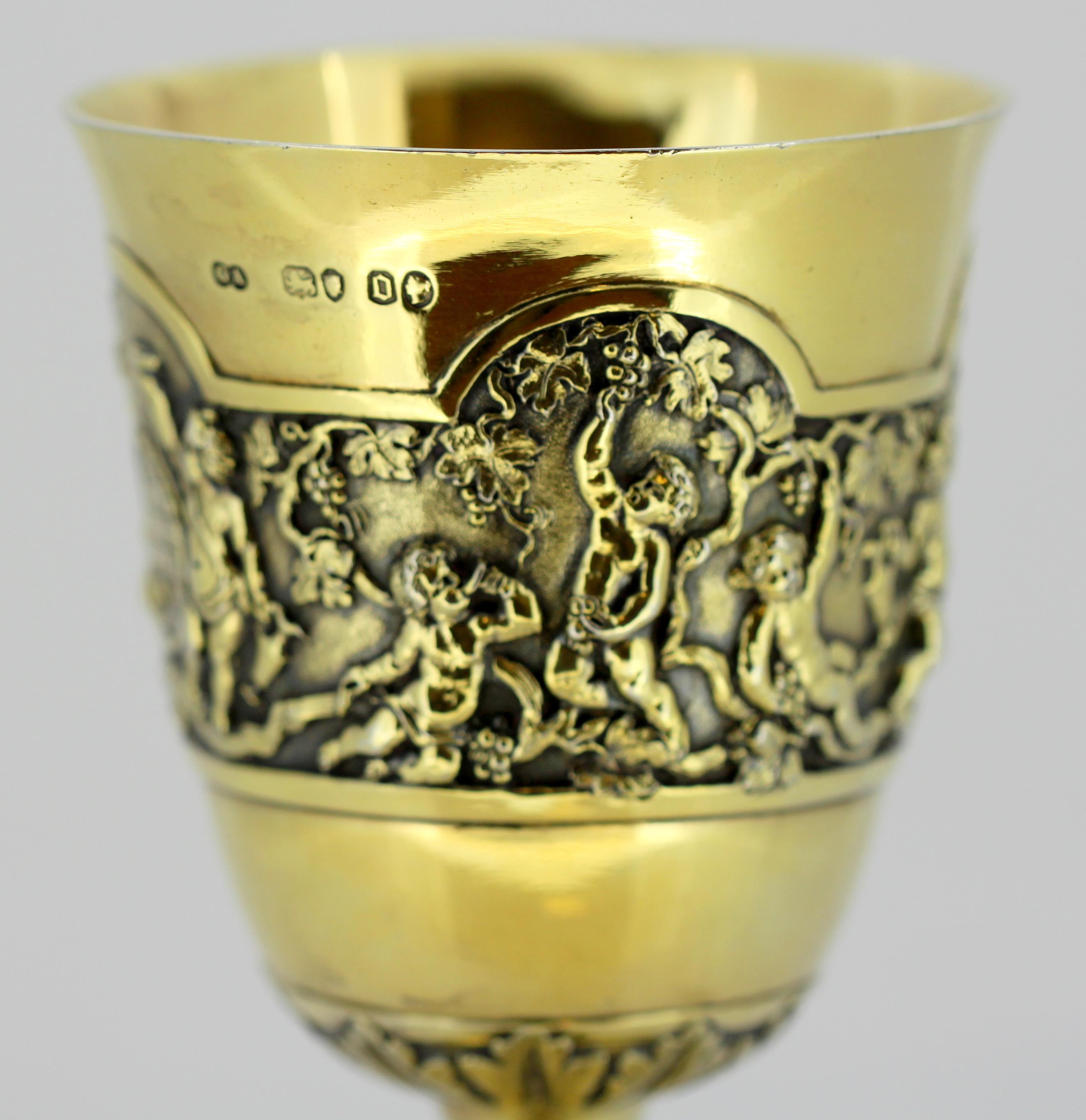 Goblet by Chawner & Co., George William Adams, Victorian, Silver Gilt, 1869 4