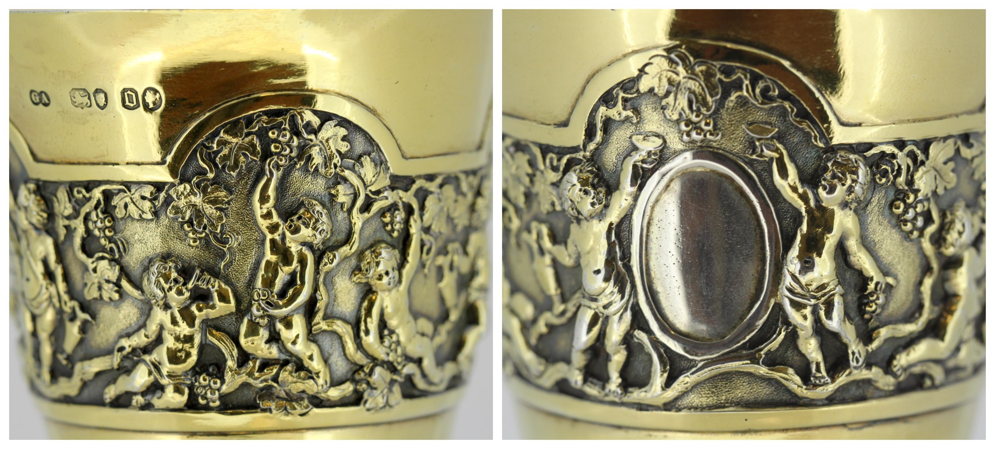 British Goblet by Chawner & Co., George William Adams, Victorian, Silver Gilt, 1869