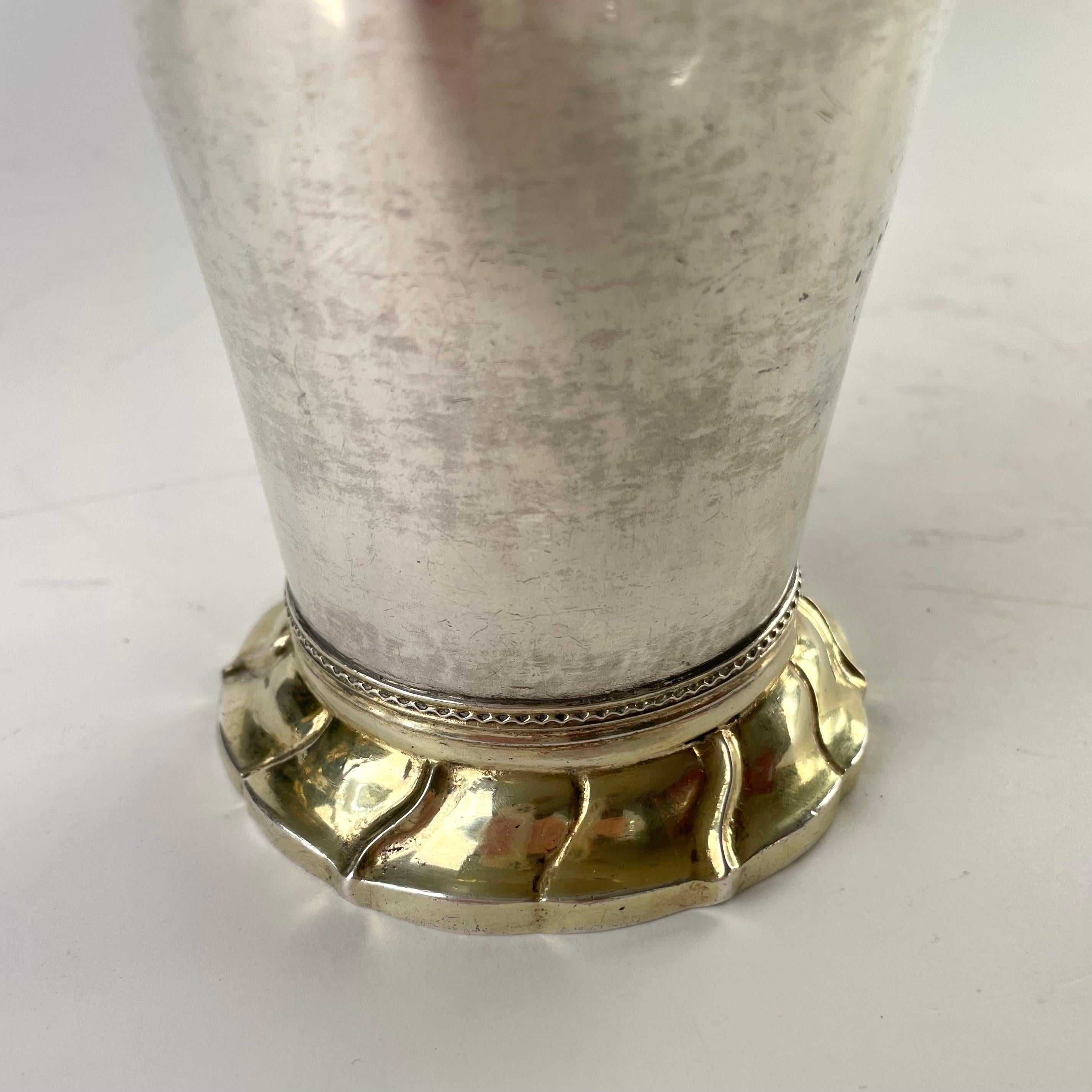 Goblet in Silver, partly gilded. Rococo by S. Westerstråhle the elder from 1765 1