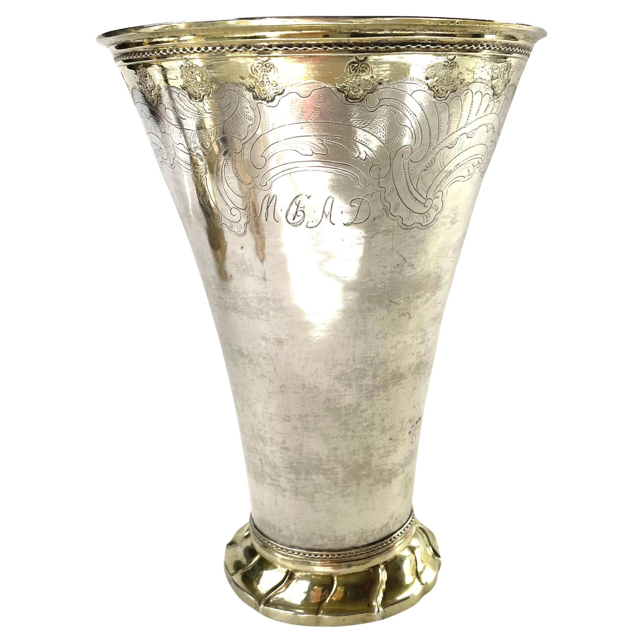 Goblet in Silver, partly gilded. Rococo by S. Westerstråhle the elder from 1765