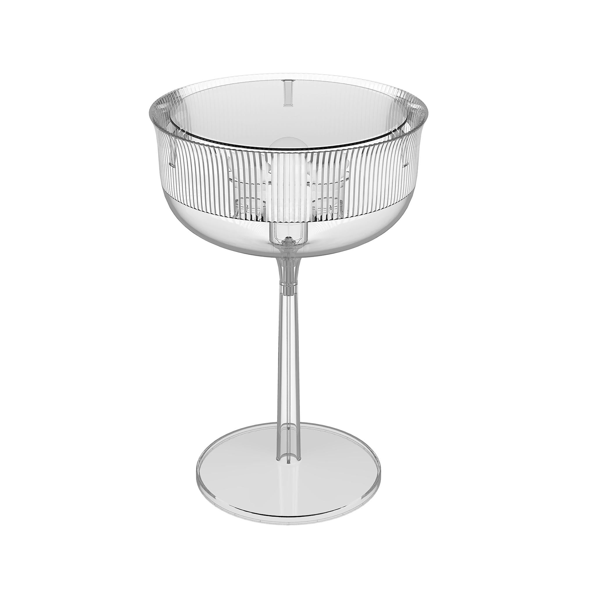 goblet silver lamp