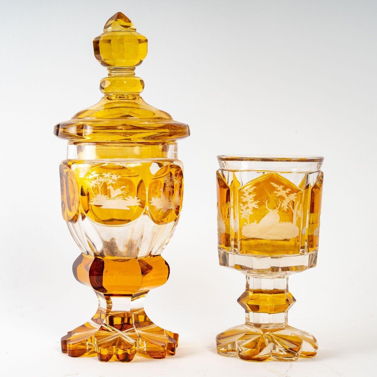 Goblet with its Glass, End of 19th Century In Good Condition For Sale In Saint-Ouen, FR