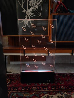 Gocce Lucite Acrylic Floor Lamp by New Lamp Rome Design Giuseppe Ravasio 1972