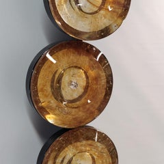 Goccia Ambra Murano Glas Wandspiegel