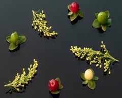 Gocciolina Mirror with Black and Gold Hand-Crafted Wall Mirror