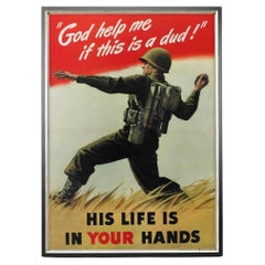 "God Help Me If This Is a Dud!" Vintage Wwii Poster by John Vickery, 1942