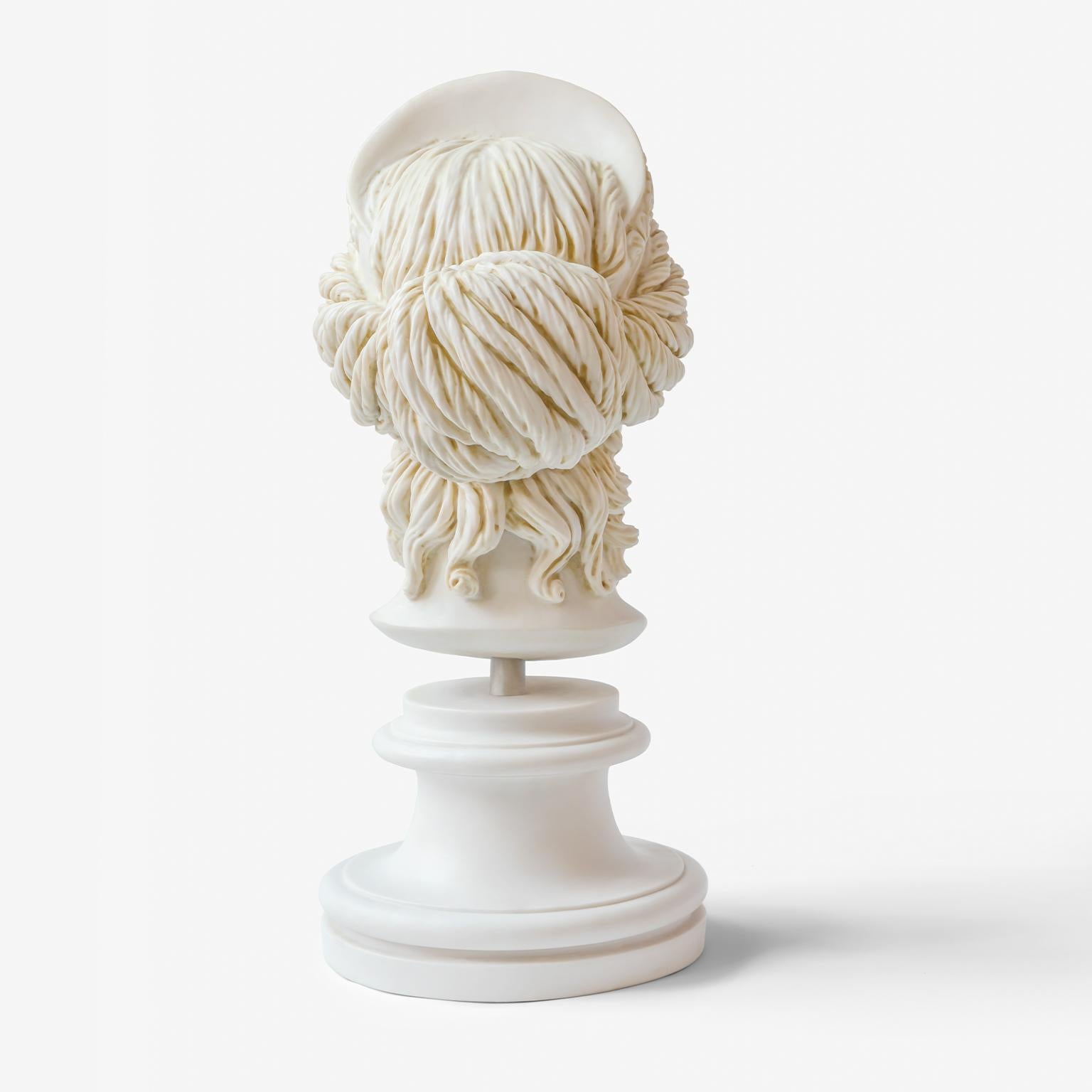 Turkish Goddess Hera Bust Made with Compressed Marble Powder