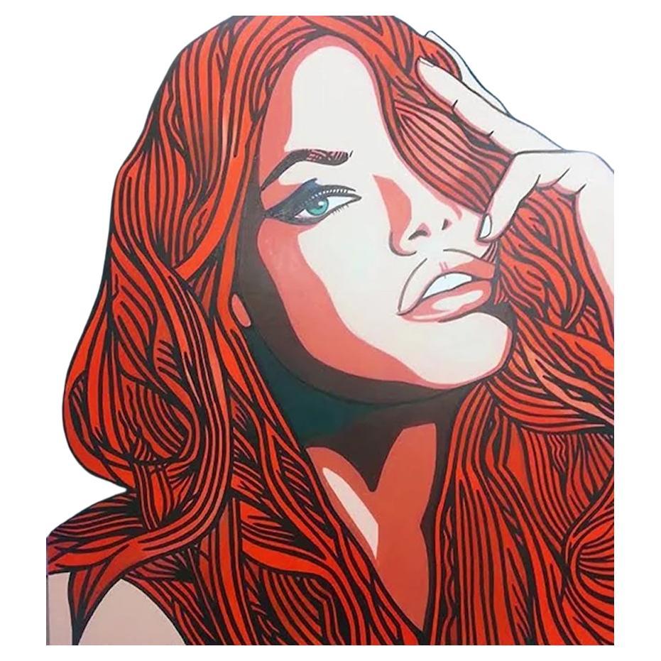 'Goddess Of Fire' Contemporary Framed Artwork By Lennie Lee